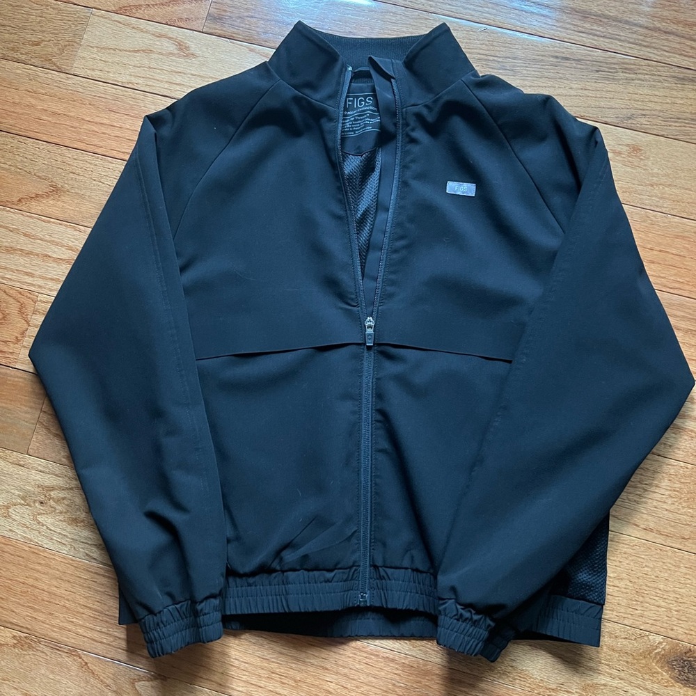 FIGS Black Sydney Scrub Jacket SZ Small